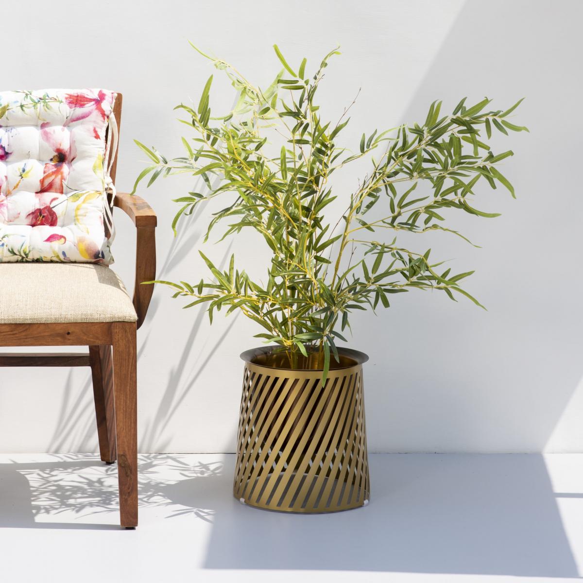 Abby Gold Single Planter