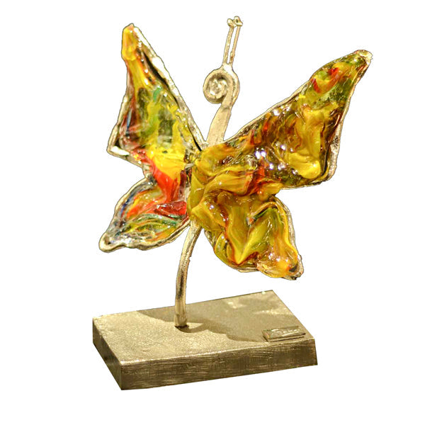 Artistic Butterfly Bronze - Crystal in Metal Frame