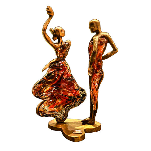 Artistic Flamencos Bronze - Couple