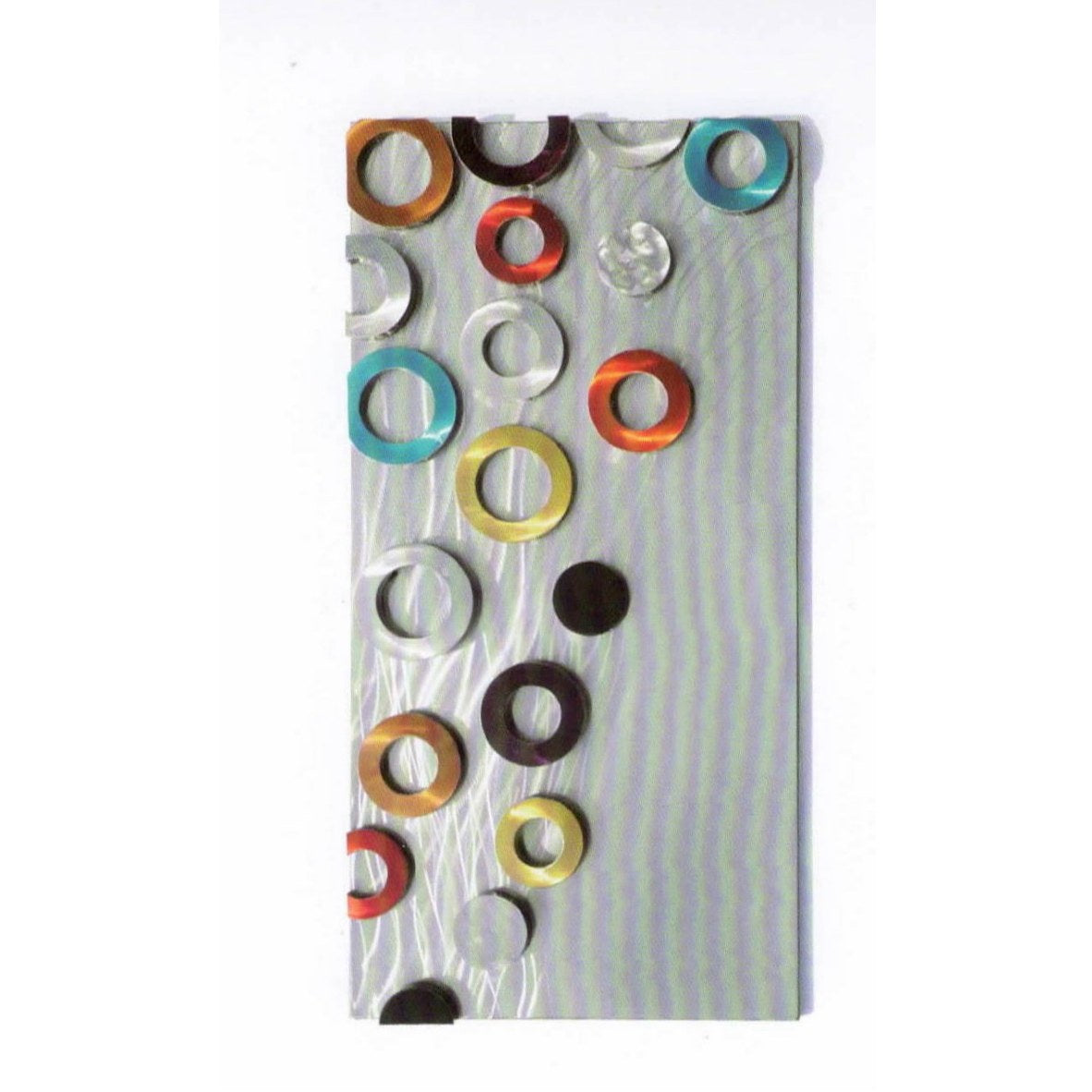 Circles on Rectangle Metal Art