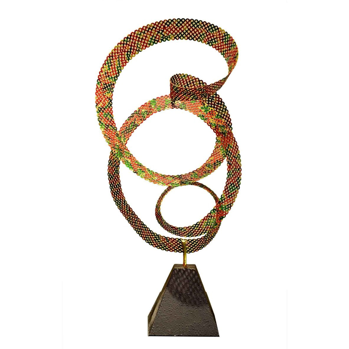 Circular Mesh Strip Sculpture