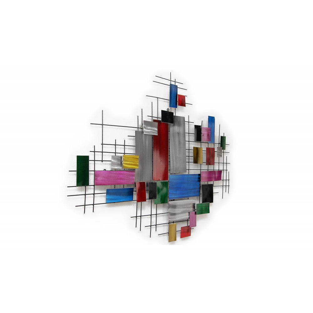 Colourful Patch work Metal Art