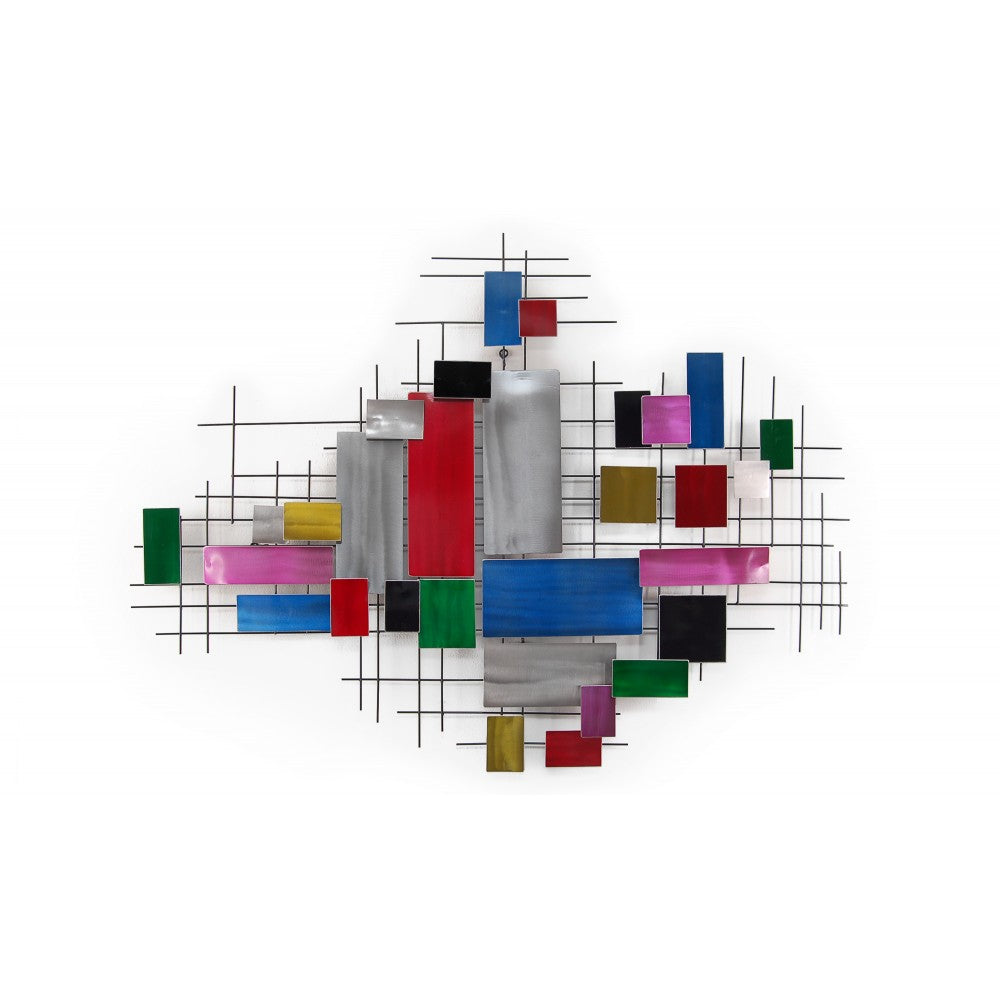 Colourful Patch work Metal Art