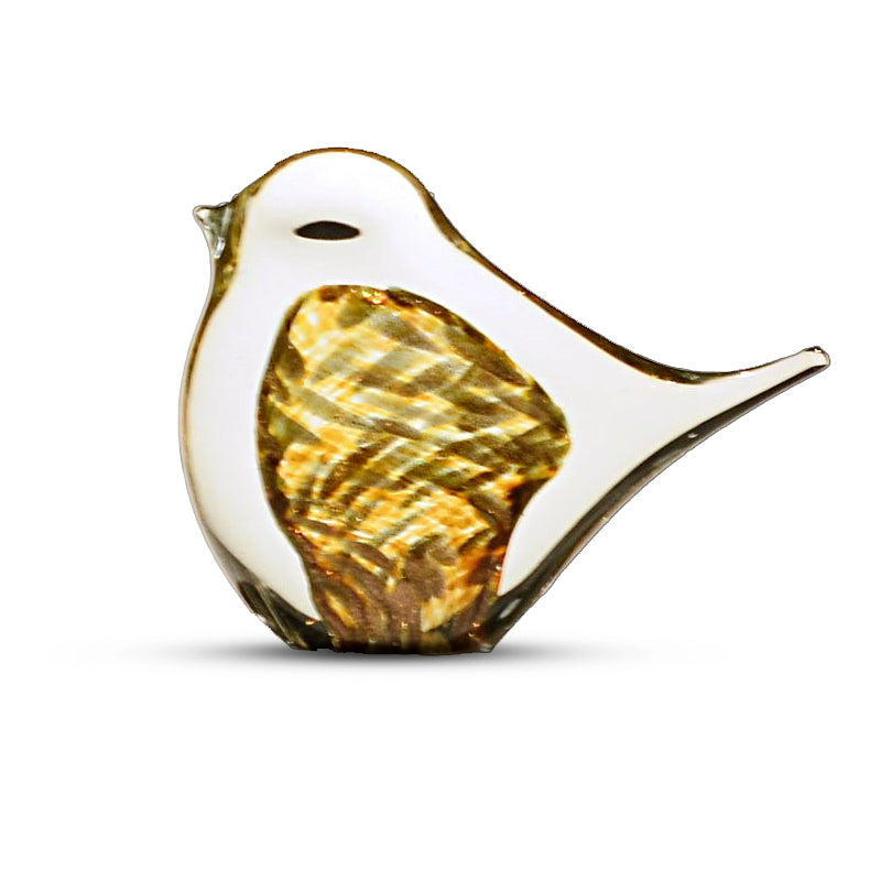 Crystal Bird in Golden Hue