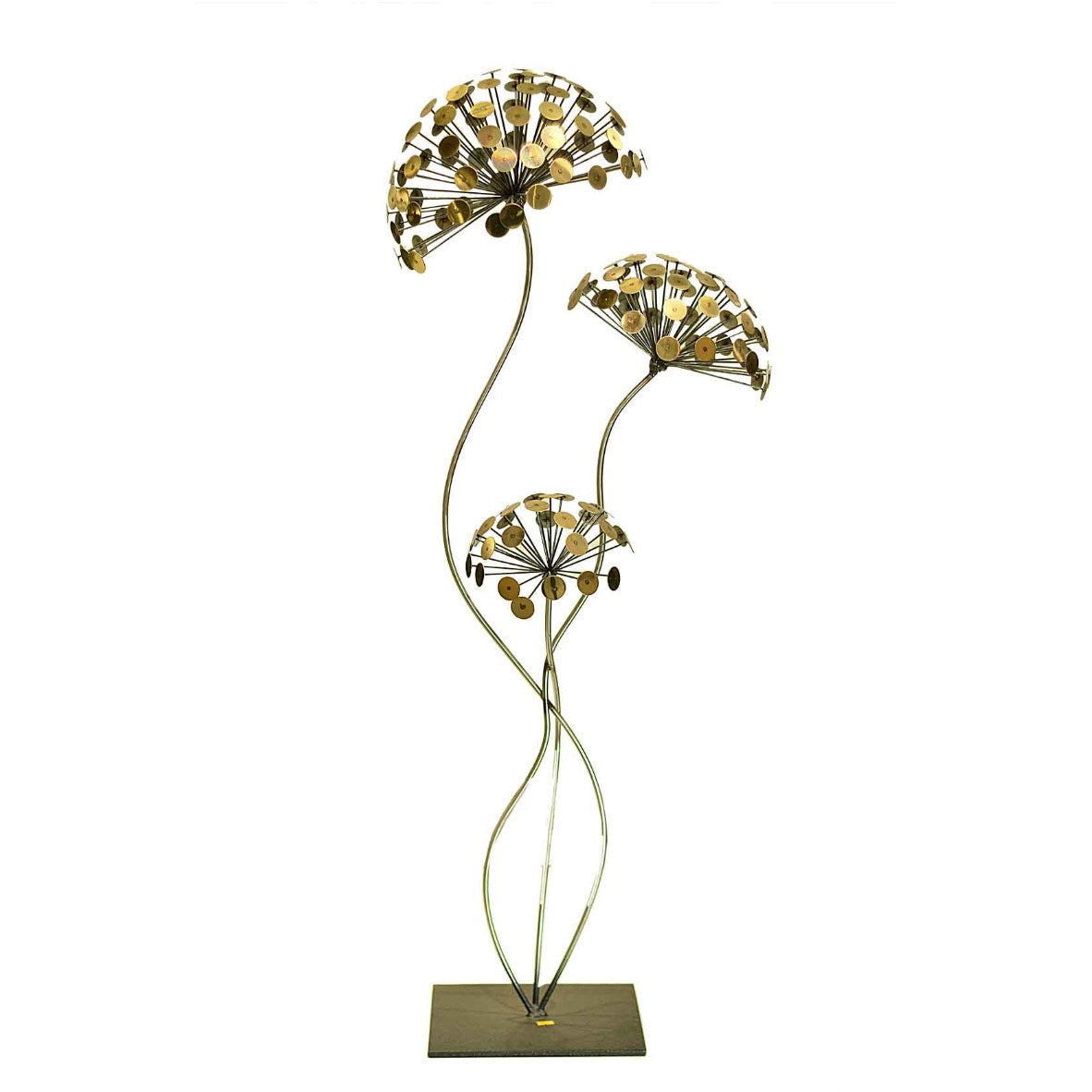 Golden Floral Sculpture