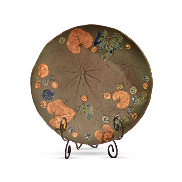 Handcrafted Tenmoku Plate