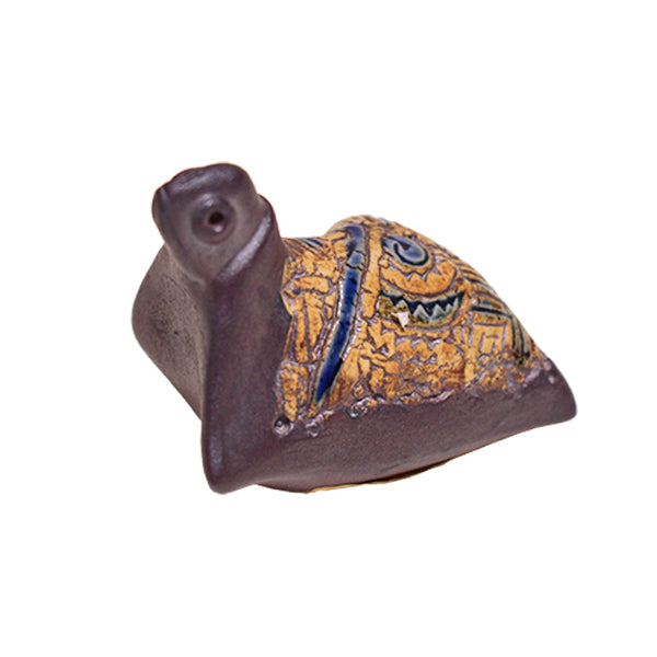 Handcrafted Tenmoku Snail Showpiece