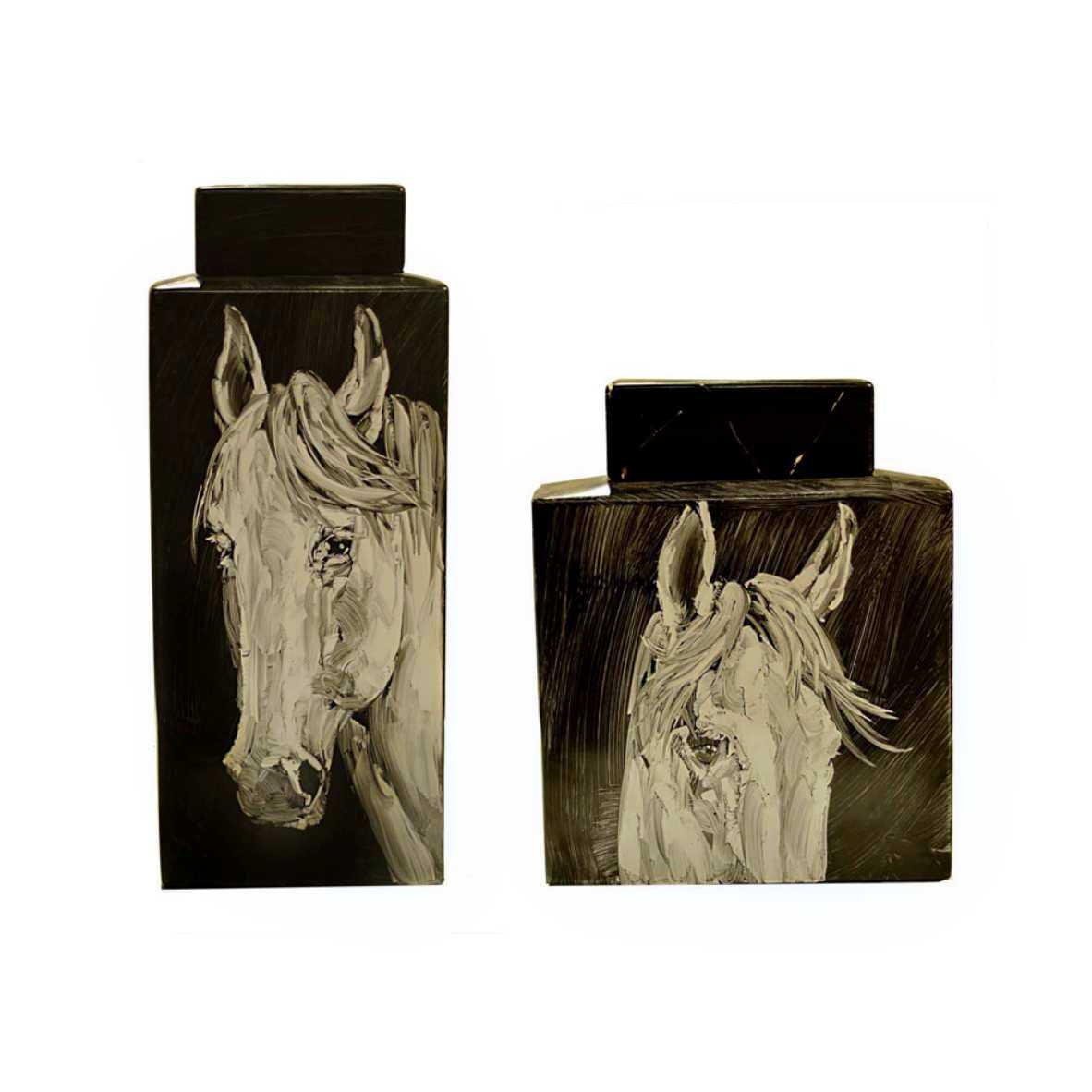 Handpainted Horse Vase