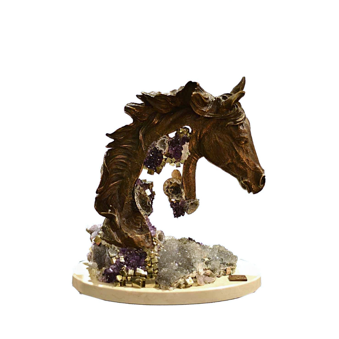 Pegaso Horse Head F. Bronze Galvan Amet - Brown