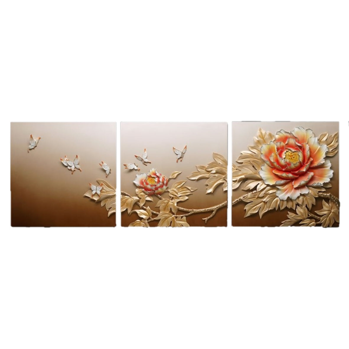 Rose Floral 3D Wall Art