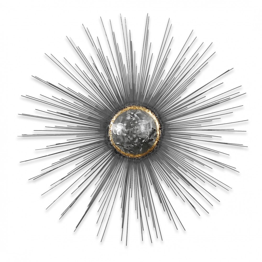 Silver Sun Metal Art