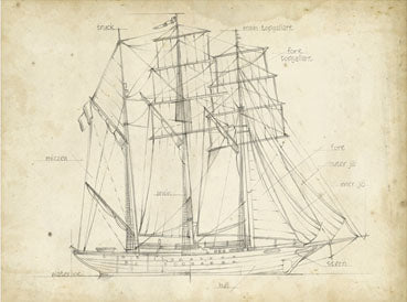 Sailboat Blueprint 1