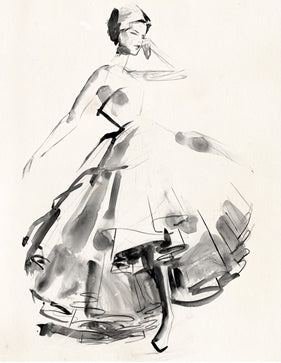 Vintage Costume Sketch 2