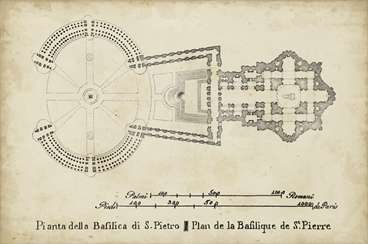 Plan for St. Peter's Basilica