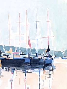 Watercolor Boat Club 1