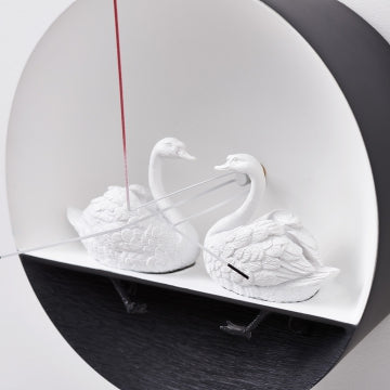 Haoshi Waterbird X Clock - Swan01