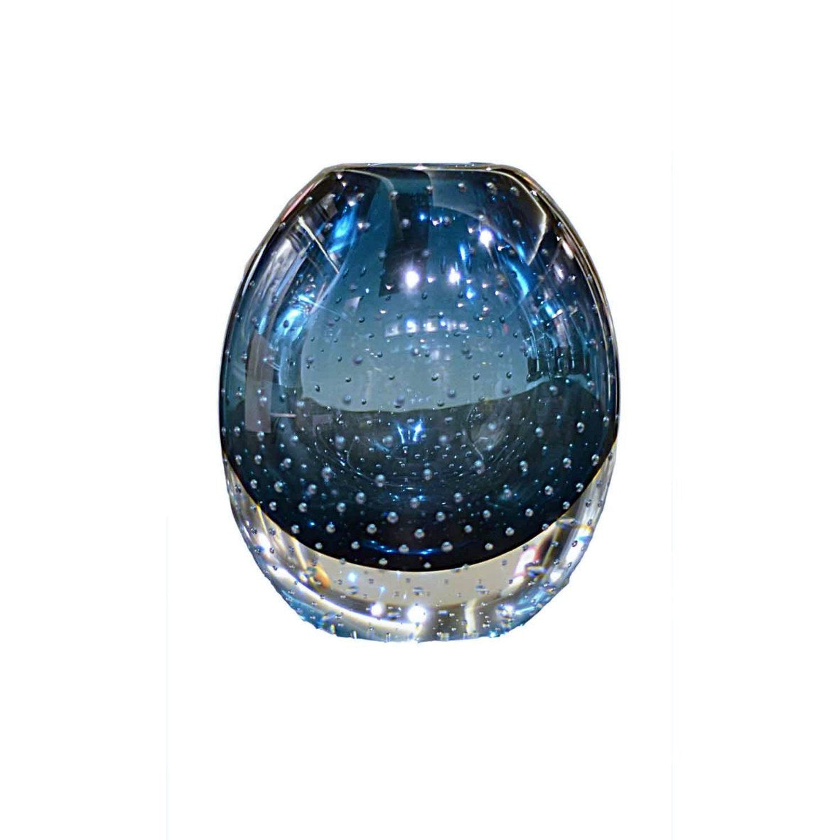 Blue Bubble Textured Vase 2