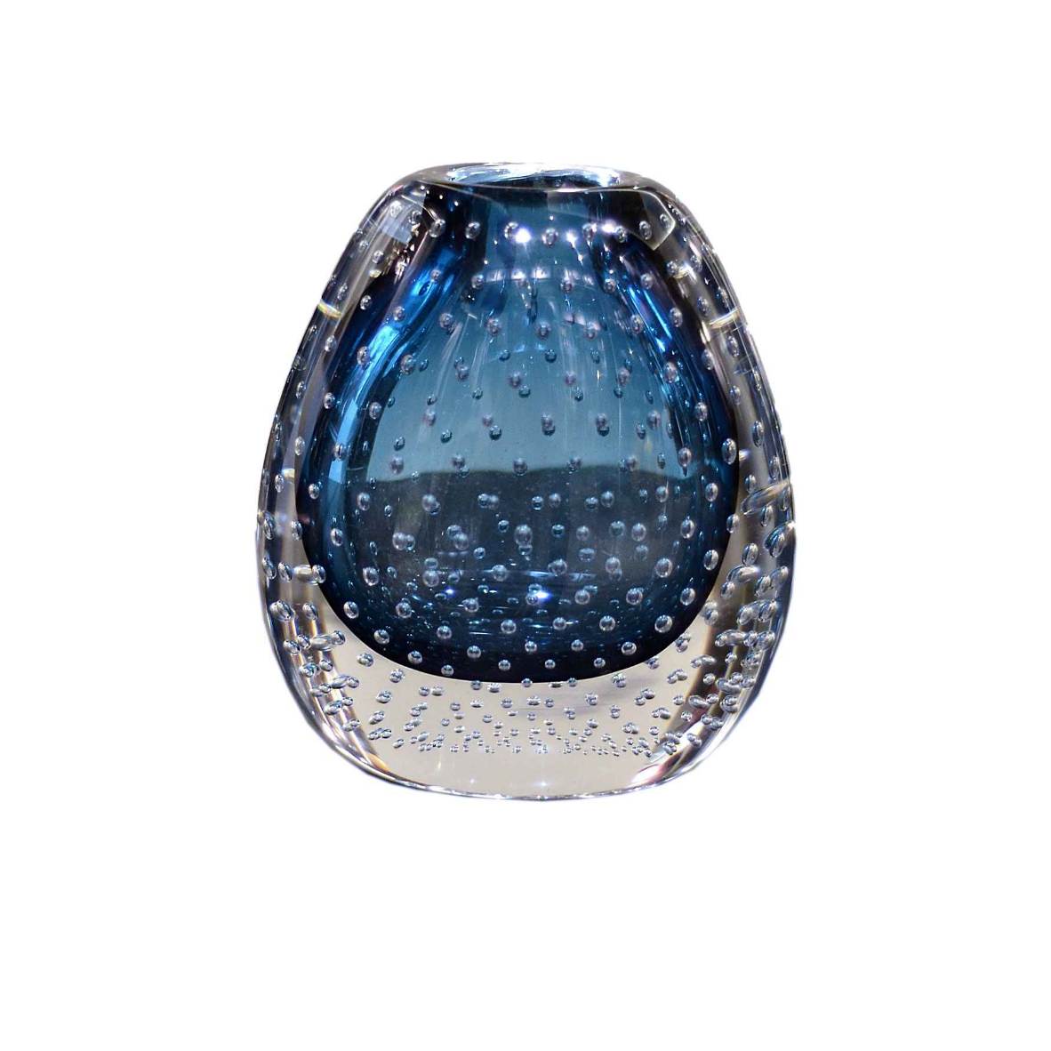 Blue Bubble Textured Vase 3