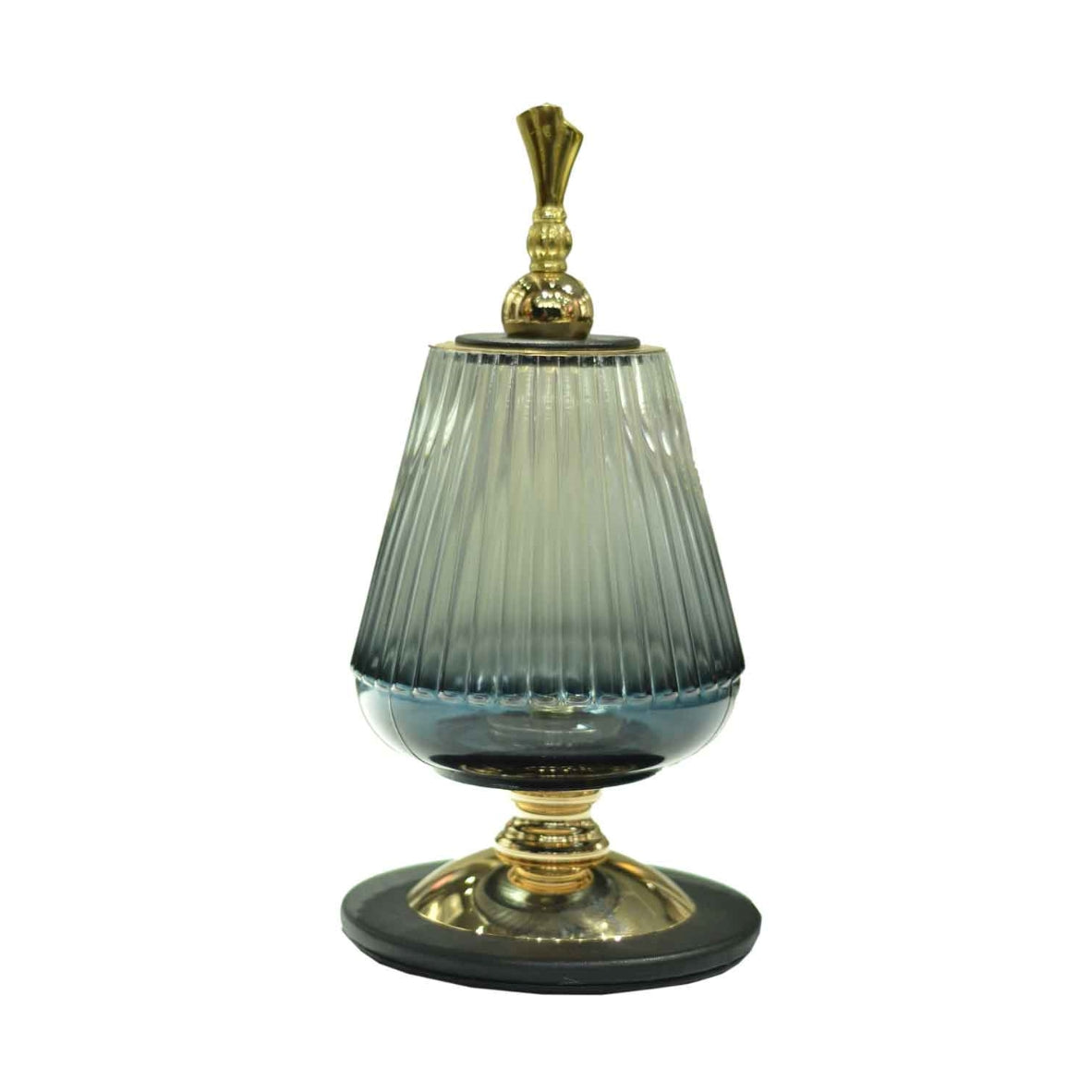 Black & Golden Decorative Glass Stand Showpiece 2