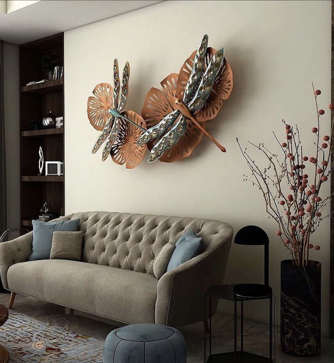 Dragon Fly on Flower