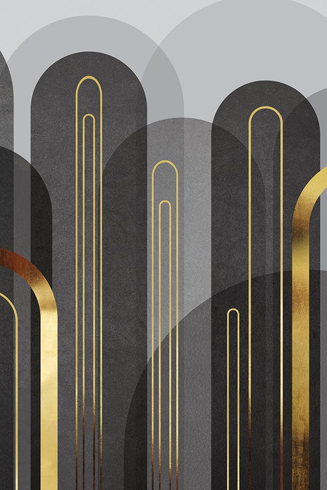 MidCentury Arches Black Gold 2