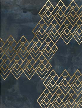 Deco Pattern in Blue 1