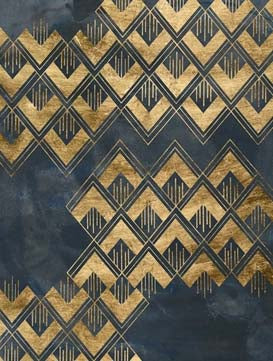 Deco Pattern in Blue 2