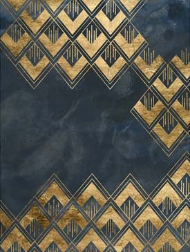 Deco Pattern in Blue 3
