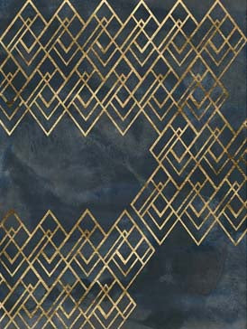 Deco Pattern in Blue 4