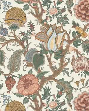 Pastel Jacobean Floral 1