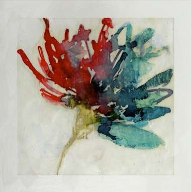 Lustr Splashed Flower in Pearl White 1