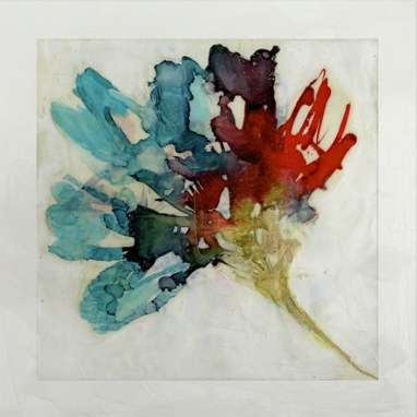 Lustr Splashed Flower in Pearl White 2