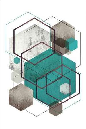 Beige Mint Geometric 2