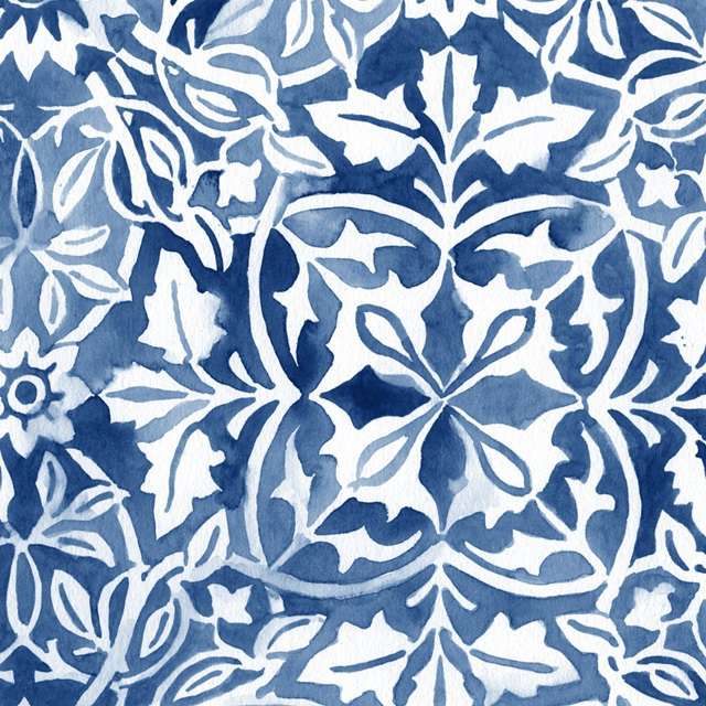 Watercolor Indigo I