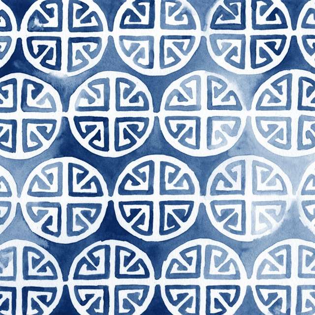 Watercolor Indigo II