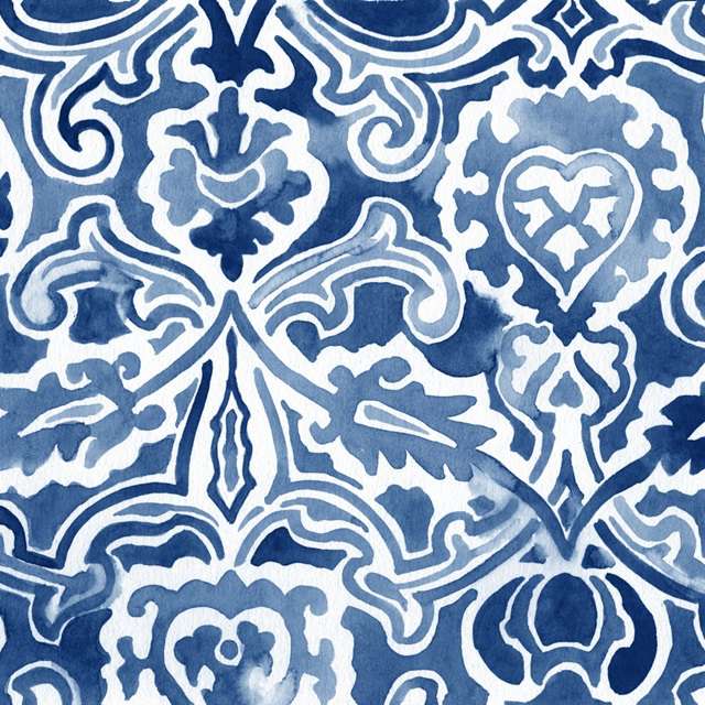 Watercolor Indigo IV