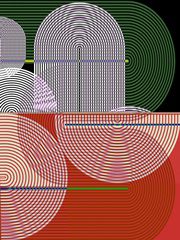 Graphic Colorful Shapes I