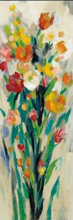 Tall Bright Flowers Cream 2