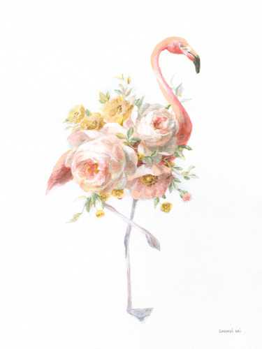 Floral Flamingo 1