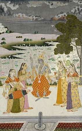 Krishna With The Gopis