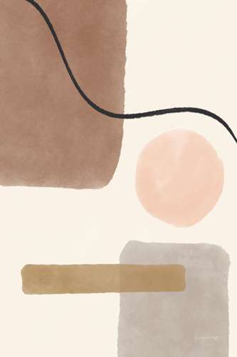 Geo Abstract 1 Neutral Pink