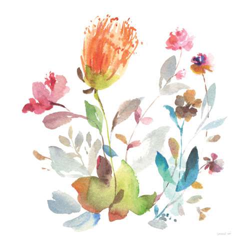 Circle Full of Flowers I