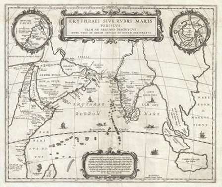 Map of Indian Ocean, 1658