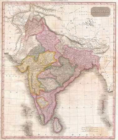 Pinkerton Map of India, 1818