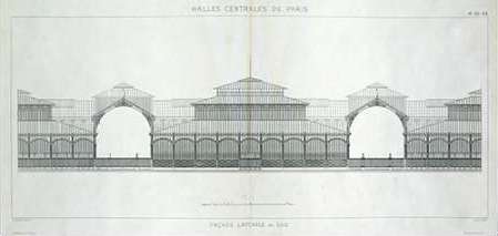 Les Halles, Paris, South Facade