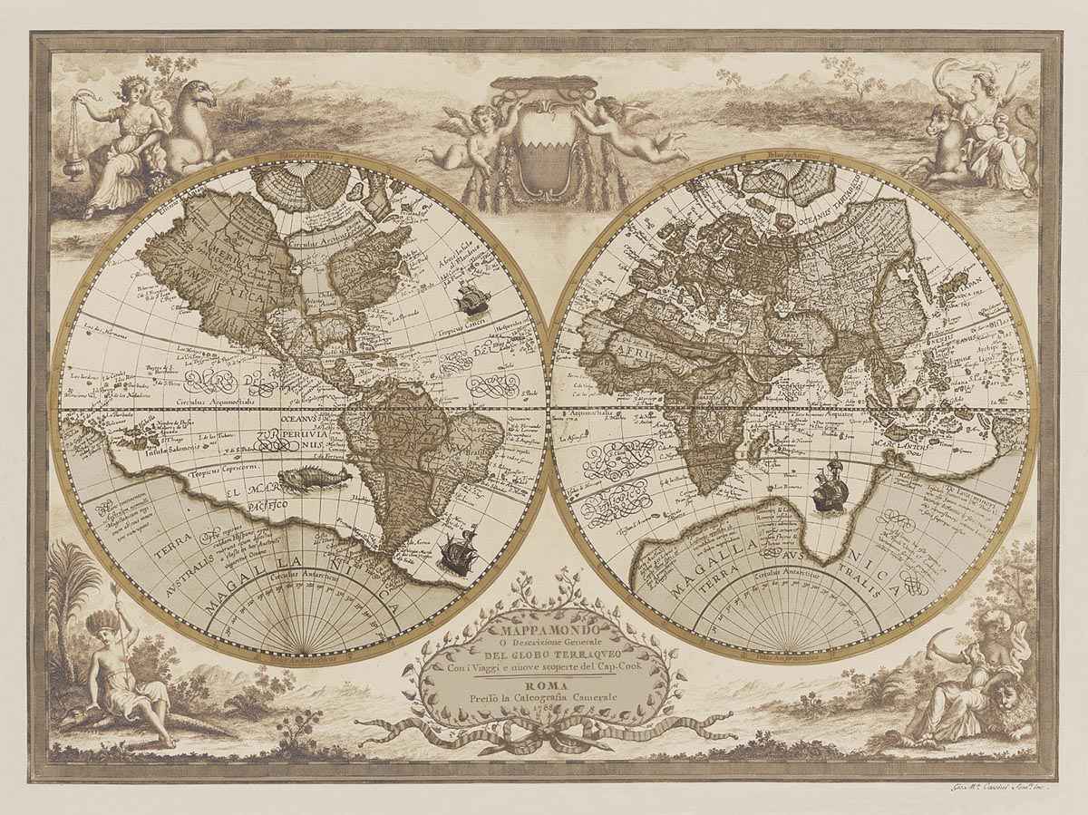 Mappa del Globo Terraqueo