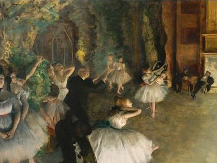 The Rehearsal of the Ballet Onstage