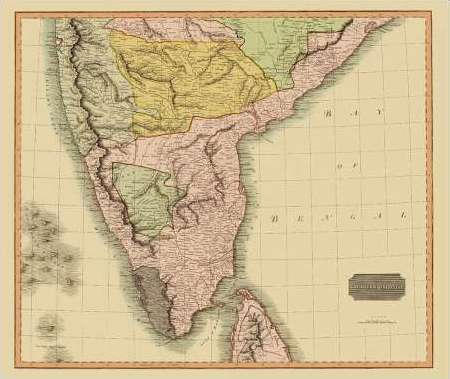 Southern Hindostan British India 1816