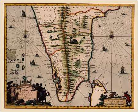 Southern India Ceylon Sri Lanka 1682