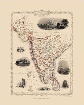 Southern Inida Srilanka 1851